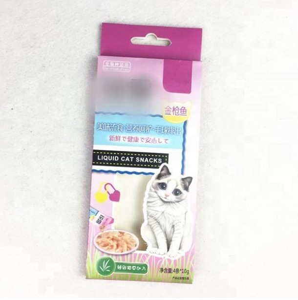 Customized dog/ cat paper cardboard box for pet treat with window