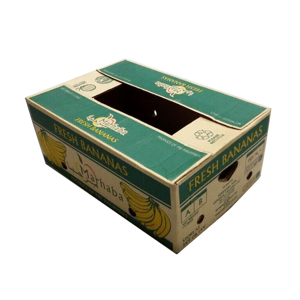 Custom Banana Carton Box Corrugated Fruit Packing Box